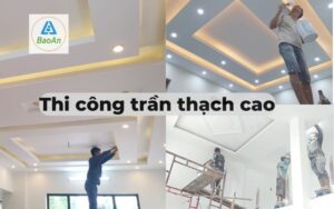 Thi công trần thạch cao