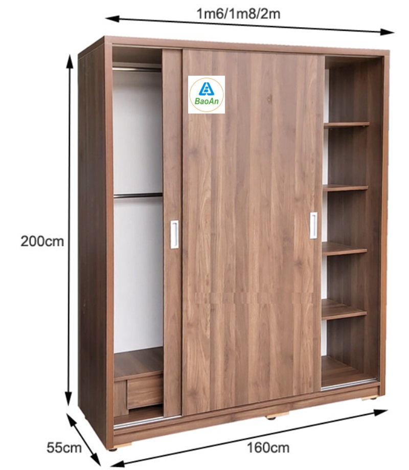 Tủ quần áo cánh lùa