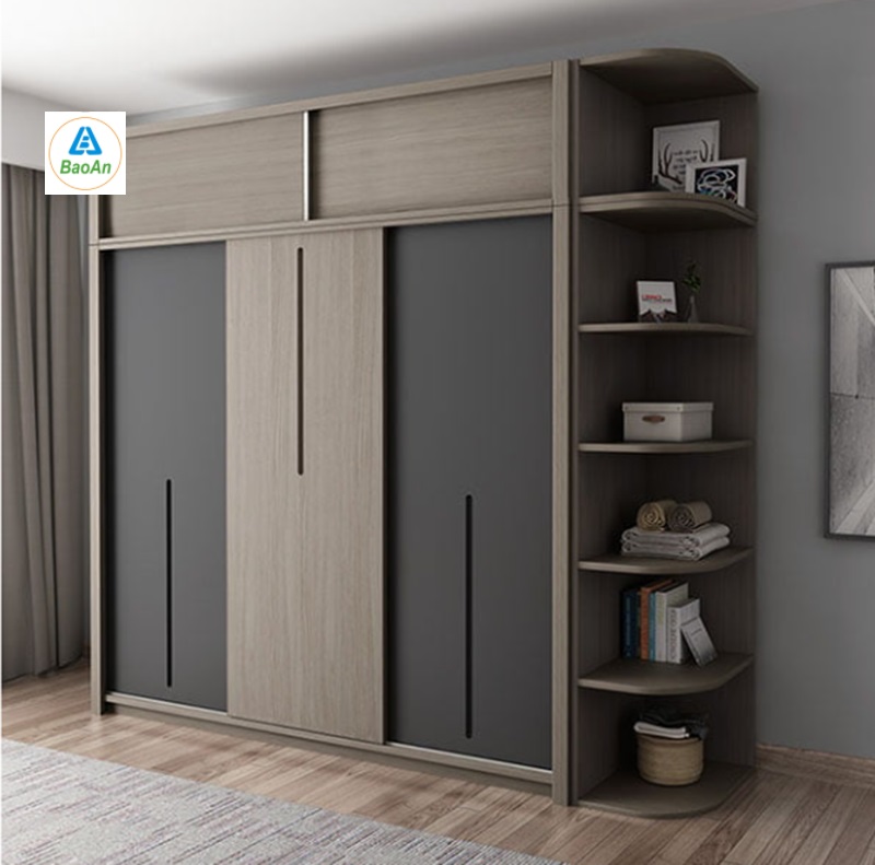 Tủ quần áo gỗ công nghiệp MDF kết hợp