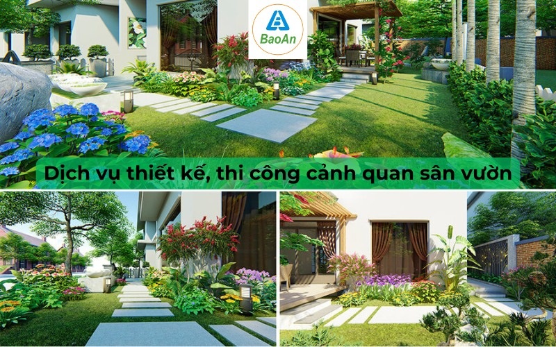 thiết kế và thi công cảnh quan sân vườn