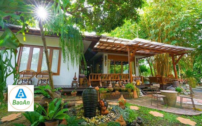 sân vườn nhiệt đới