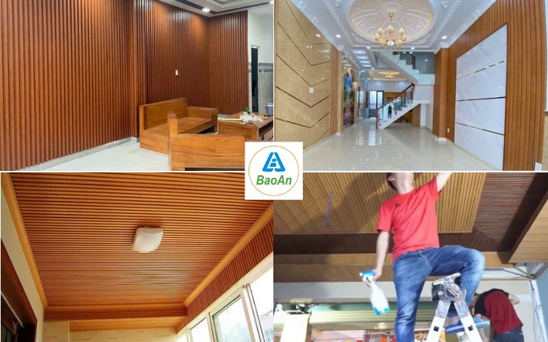 tấm lam sóng nhựa giả gỗ phổ biến