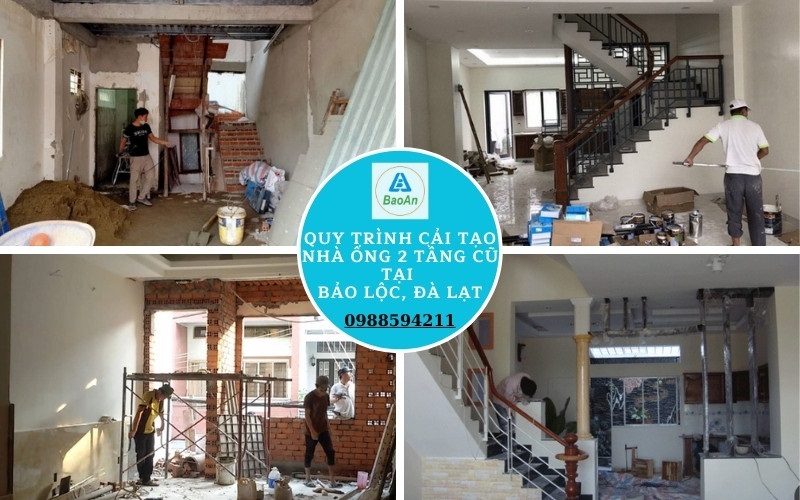 Quy trình Cải Tạo Nhà Ống 2 Tầng Cũ