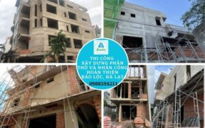 xây dựng phần thô và nhân công hoàn thiện