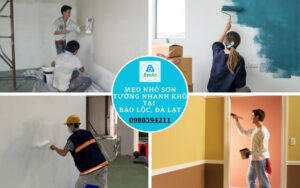 Mẹo nhỏ sơn tường nhanh khô