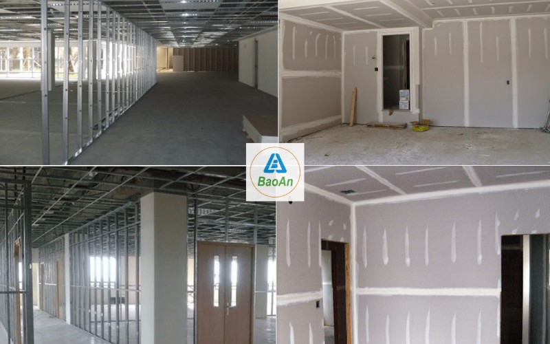 Quy trình thi công ốp tường thạch cao