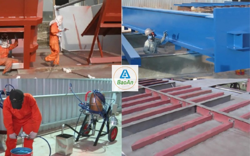 Quy trình thi công sơn epoxy Jotun cho sắt thép