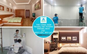 Thi công sơn trang trí tường phòng ngủ
