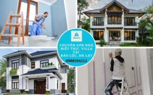 chuyên sơn nhà biệt thự, villa