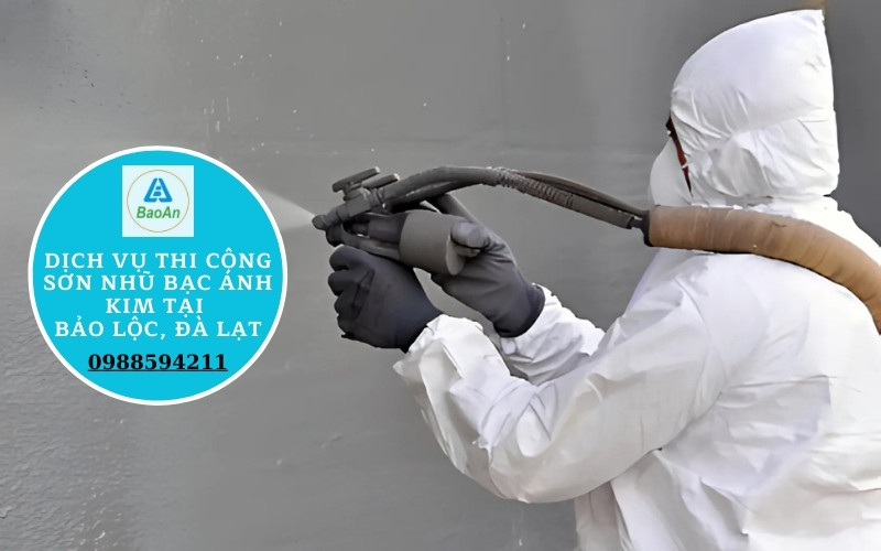 Dịch vụ thi công sơn nhũ bạc ánh kim