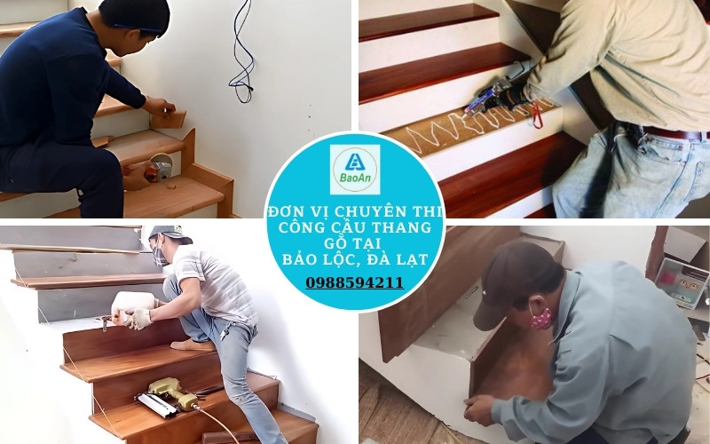 Đơn vị chuyên thi công cầu thang gỗ