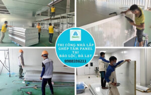 thi công nhà lắp ghép tấm panel