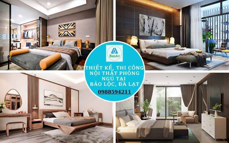 thiết kế, thi công nội thất phòng ngủ