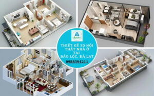 thiết kế 3d nội thất nhà ở